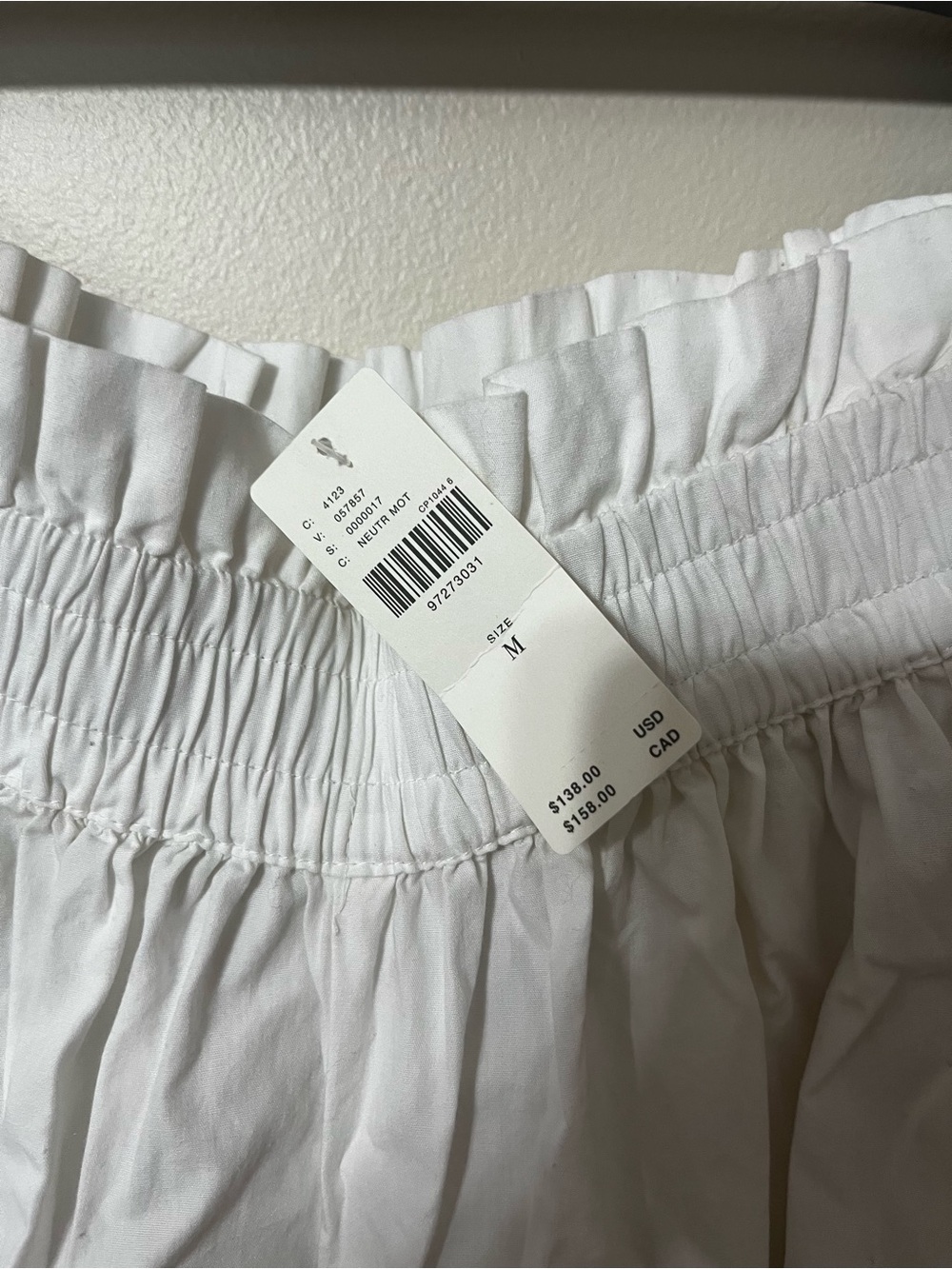 Anthropologie Cream Embroidered Midi Skirt - Picture 6 of 6